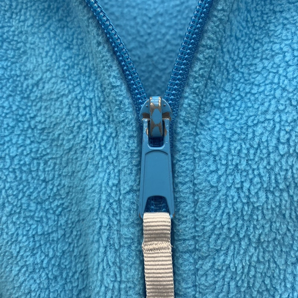 Columbia Fleece Jacket Youth Kids 14/16 Light Blue Full Zip Warm Soft Outdoors - Picture 4 of 11